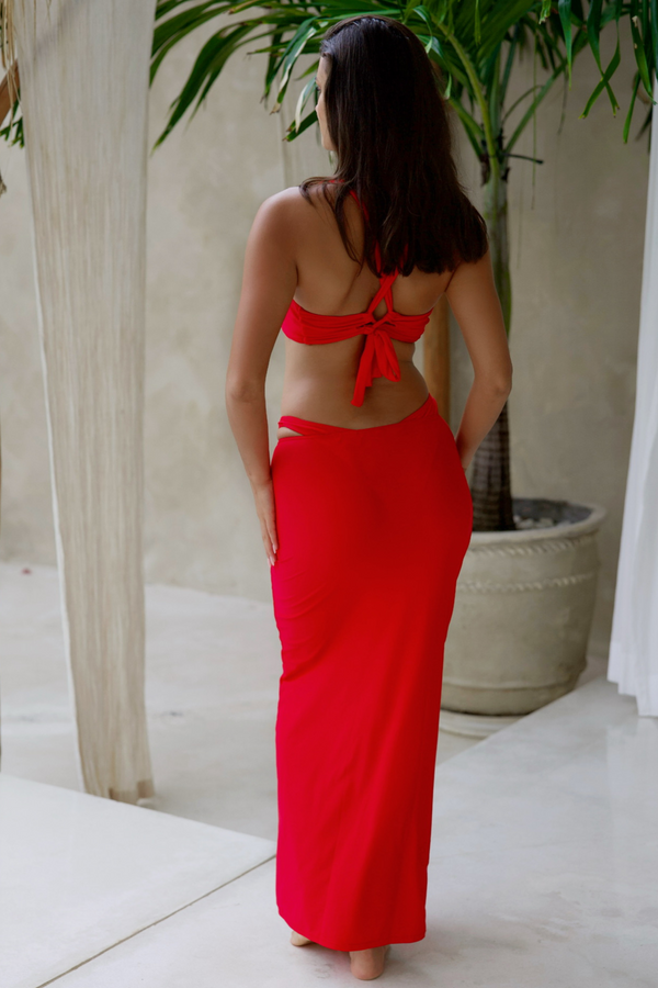 Amour 'Red' Maxi Skirt